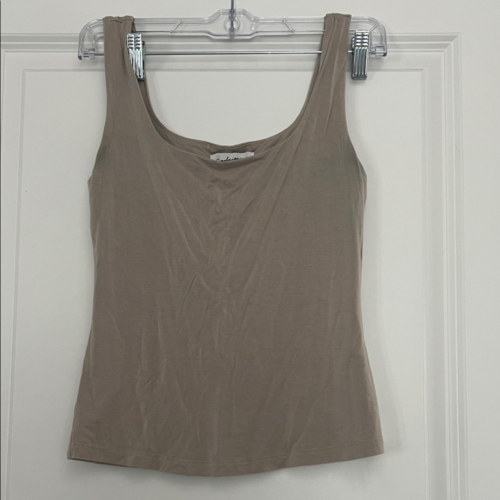 Carly Jean Los Angeles Classic Tan Tank Top